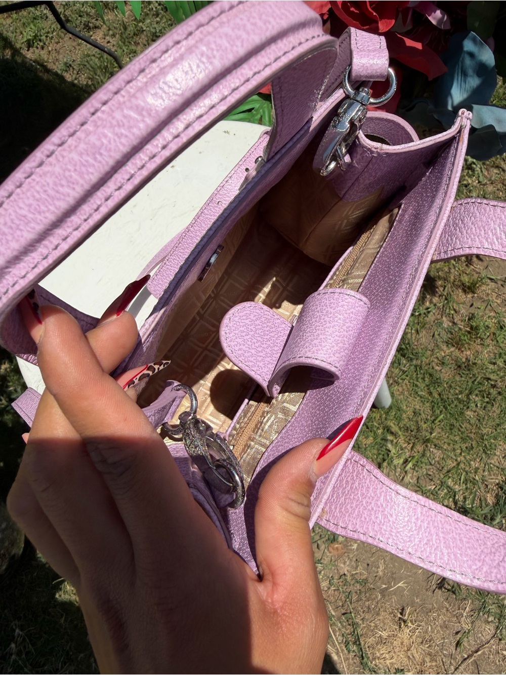 Othr Lavender Top-Handle Satchel with Detachable Strap - Picture 3 of 6